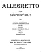 Allegretto from Symphony No. 7 Orchestra sheet music cover